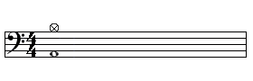 『叩くついで』の基本パターンは全音符