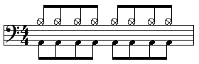 スティックを回す場所 その5『8分音符』