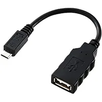 サンワサプライ USB変換アダプタケーブル(MicroBオス-Aメス) AD-USB18